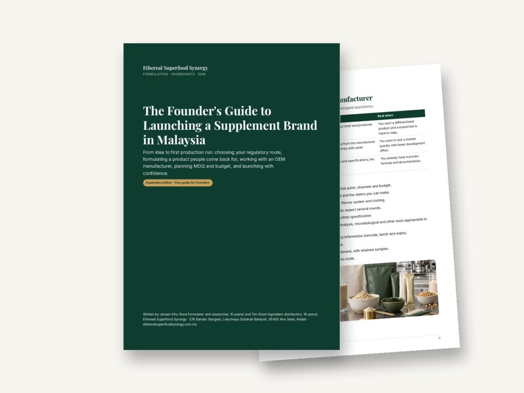 The Founder's Guide to Launching a Supplement Brand in Malaysia